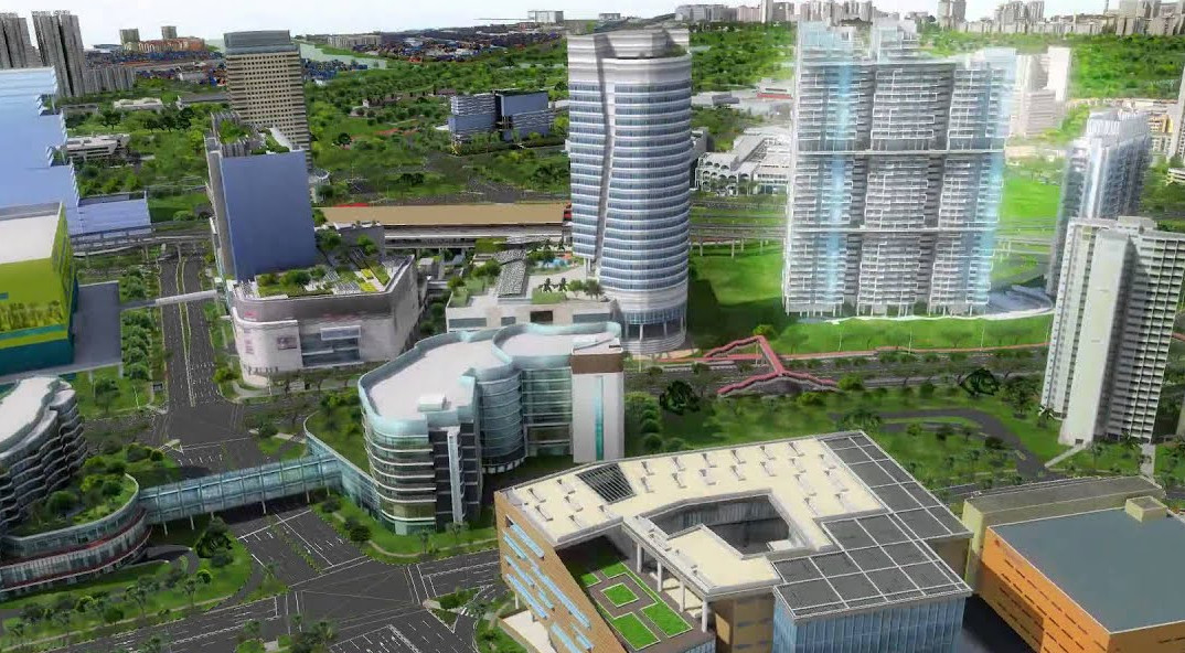 The Town Centre of Tengah Will Be Car-Free, With a Park in the Middle and Dedicated Cycling and Walking Paths